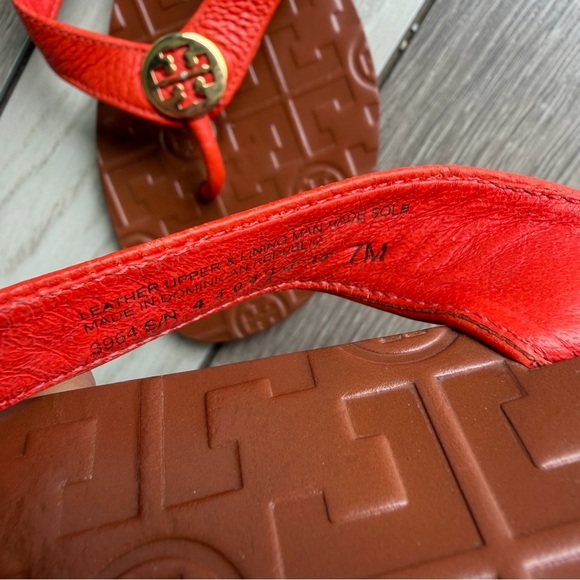 Tory Burch Thora Leather Flip Flop Thong Sandals | Size: 7M - Picture 4 of 5